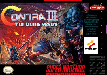 Contra III: The Alien Wars (SNES, 1992) artwork