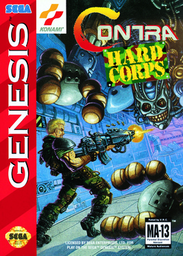 Contra: Hard Corps (Genesis, 1994) artwork